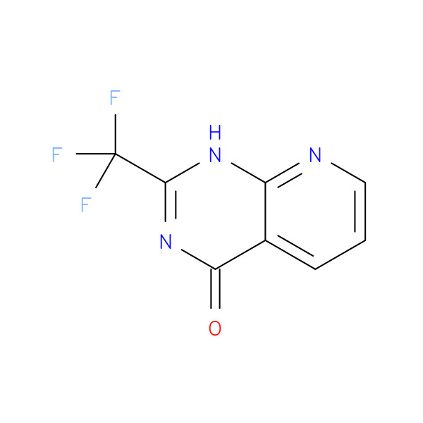 Pyrido[2,3-d]pyrimidin-4(3H)-one, 2-(trifluoromethyl)- 化学構造式
