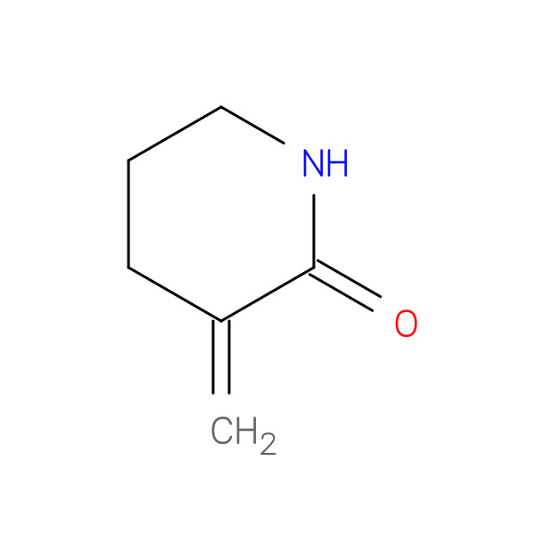 3-Methylenepiperidin-2-one 化学構造式