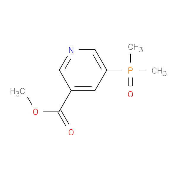 Methyl 5-(dimethylphosphoryl)nicotinate 化学構造式