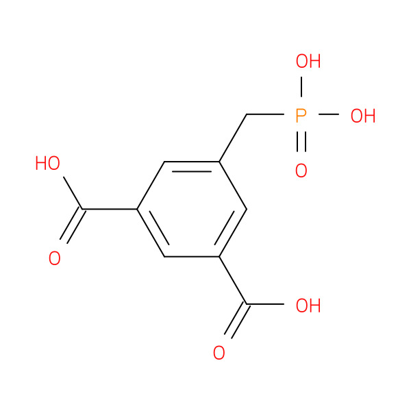 5-(Phosphonomethyl)isophthalic acid 化学構造式