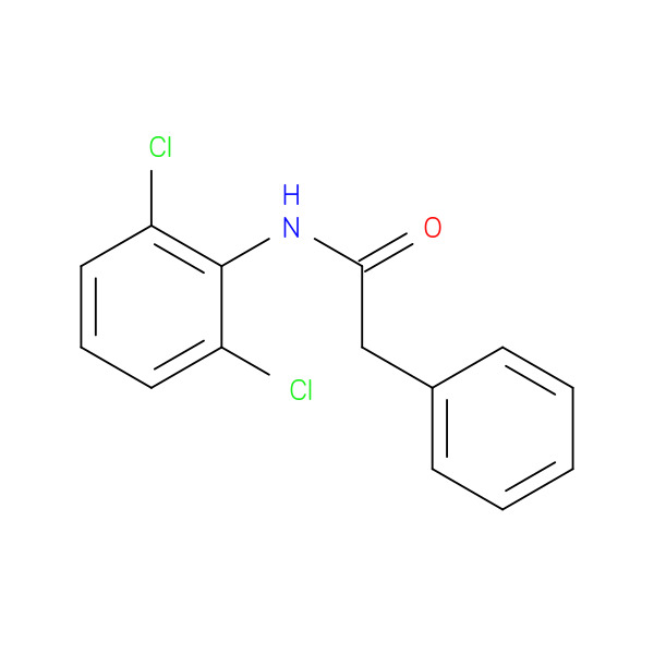 N-(2,6-Dichlorophenyl)-2-phenylacetamide 化学構造式