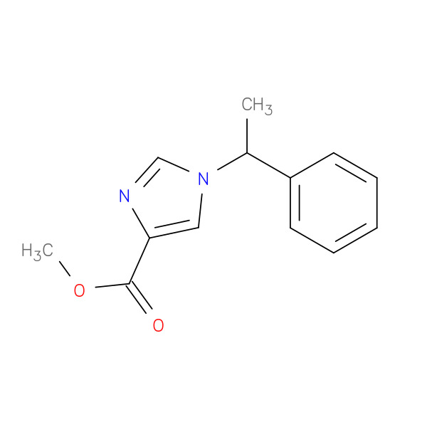 Methyl 1-(1-phenylethyl)-1h-imidazole-4-carboxylate 化学構造式
