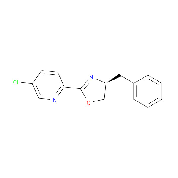 (S)-4-BENZYL-2-(5-CHLOROPYRIDIN-2-YL)-4,5-DIHYDROOXAZOLE 化学構造式
