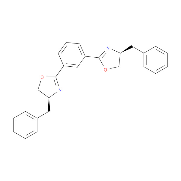 1,3-Bis((S)-4-benzyl-4,5-dihydrooxazol-2-yl)benzene 化学構造式