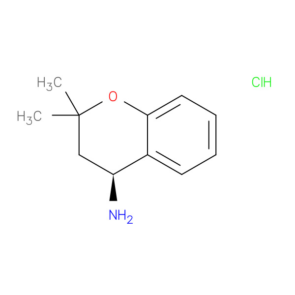 (S)-2,2-Dimethylchroman-4-amine hydrochloride 化学構造式