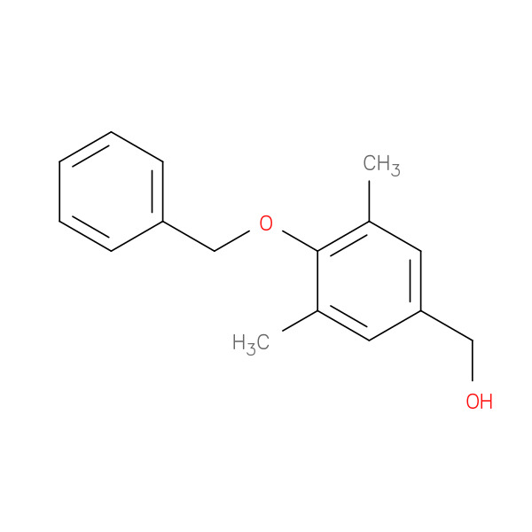 [4-(Benzyloxy)-3,5-dimethylphenyl]methanol 化学構造式