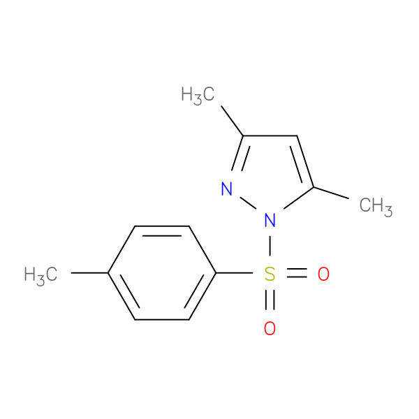 3,5-Dimethyl-1-(toluene-4-sulfonyl)-1H-pyrazole 化学構造式