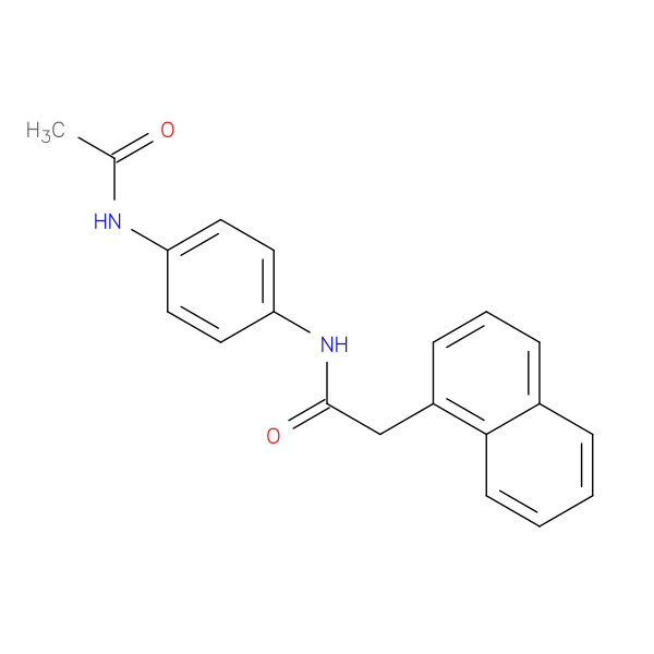 N-(4-Acetamidophenyl)-2-(naphthalen-1-yl)acetamide 化学構造式
