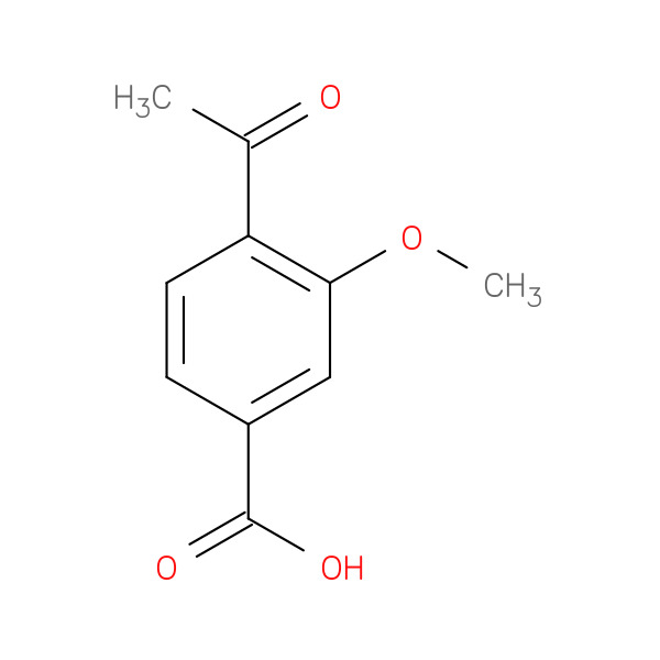 4-ACETYL-3-METHOXYBENZOIC ACID 化学構造式