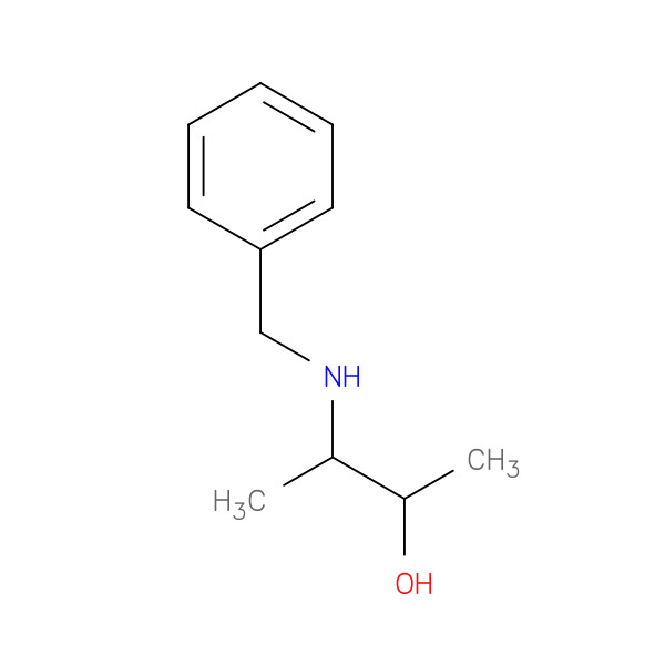 3-(BENZYLAMINO)BUTAN-2-OL 化学構造式
