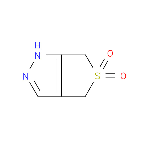 1H,4H,6H-5λ⁶-thieno[3,4-c]pyrazole-5,5-dione 化学構造式