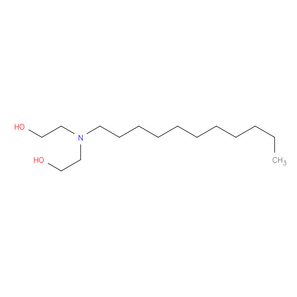 2,2'-(Undecylazanediyl)bis(ethan-1-ol) 化学構造式
