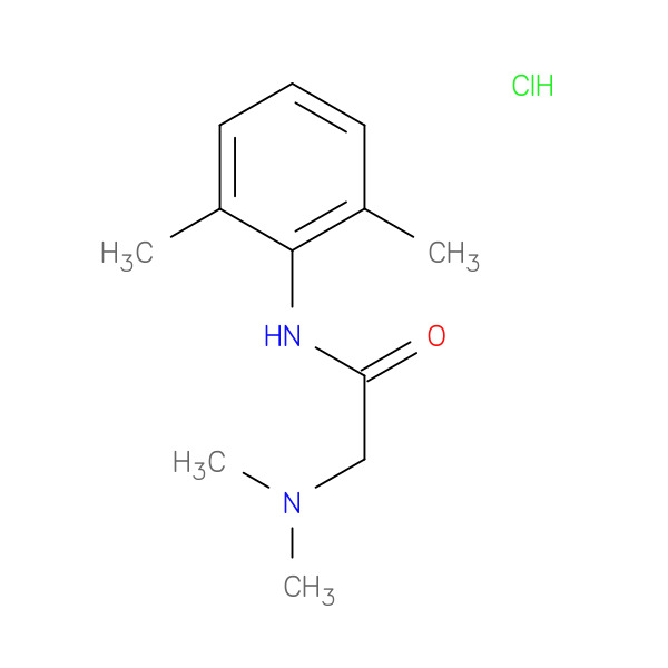 2-(Dimethylamino)-N-(2,6-dimethylphenyl)acetamide hydrochloride 化学構造式