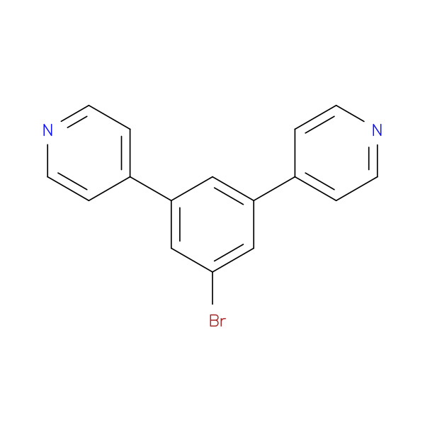 4,4'-(5-BROMO-1,3-PHENYLENE)DIPYRIDINE 化学構造式