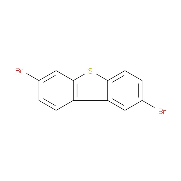 2,7-DIBROMODIBENZO[B,D]THIOPHENE 化学構造式