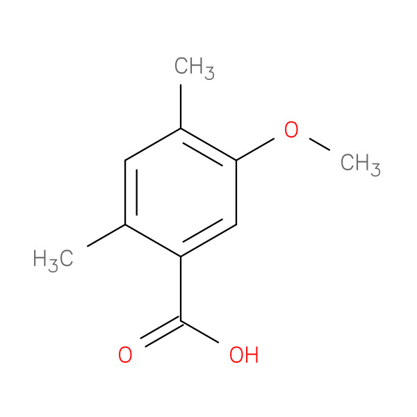 5-Methoxy-2,4-dimethylbenzoic acid 化学構造式