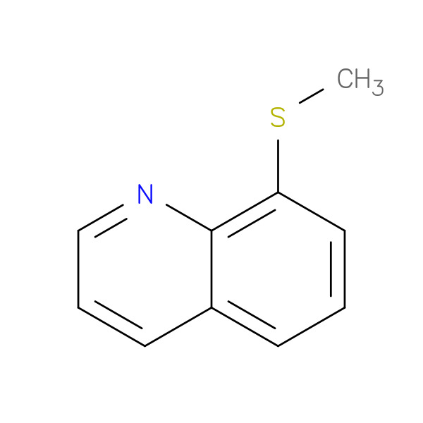 8-(METHYLTHIO)QUINOLINE 化学構造式