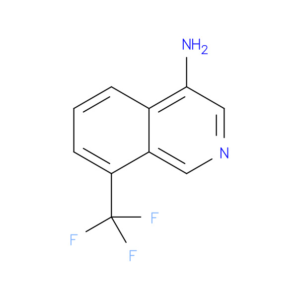 8-(Trifluoromethyl)isoquinolin-4-amine 化学構造式