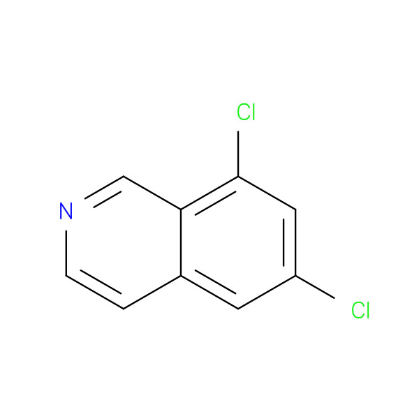 6,8-DICHLOROISOQUINOLINE 化学構造式