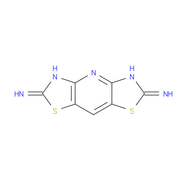 Dithiazolo[4,5-b:5 ,4 -e]pyridine-2,6-diamine 化学構造式