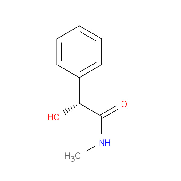 (R)-2-HYDROXY-N-METHYL-2-PHENYLACETAMIDE 化学構造式