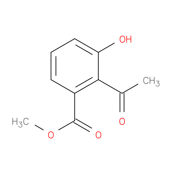 Methyl 2-acetyl-3-hydroxybenzoate 化学構造式