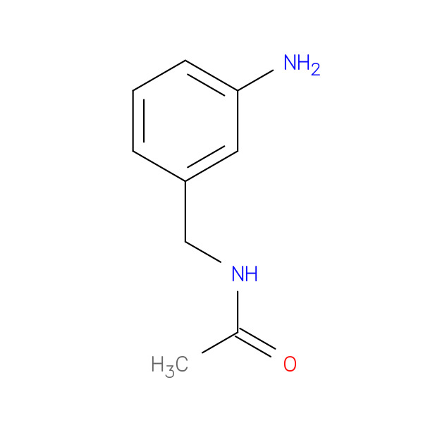 N-[(3-aminophenyl)methyl]acetamide 化学構造式