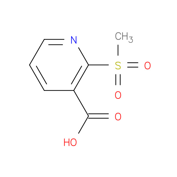 2-methanesulfonylpyridine-3-carboxylicacid 化学構造式