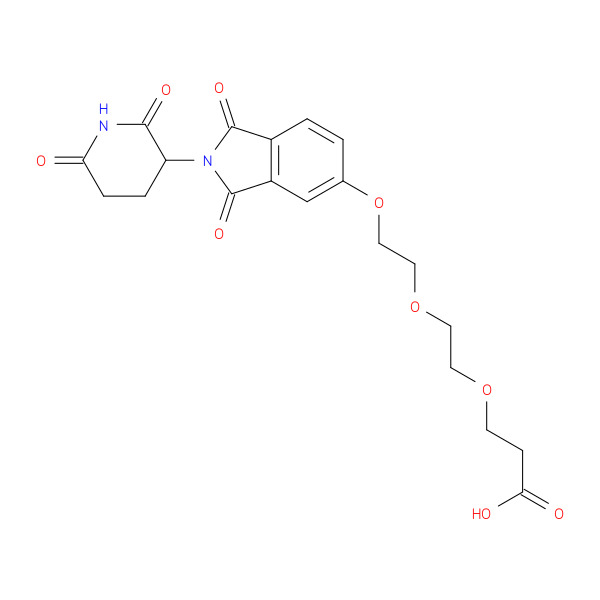 Thalidomide-PEG3-COOH 化学構造式