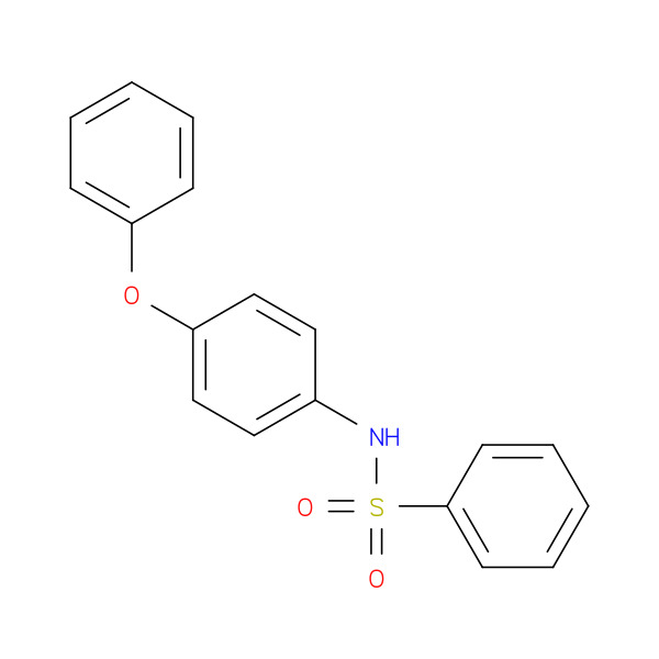 N-(4-PHENOXYPHENYL)BENZENESULFONAMIDE 化学構造式