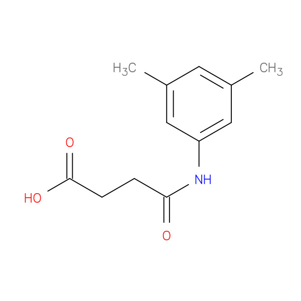 4-(3,5-Dimethylanilino)-4-oxobutanoic acid 化学構造式
