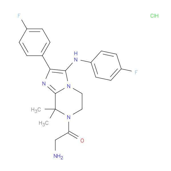 Ganaplacide hydrochloride 化学構造式