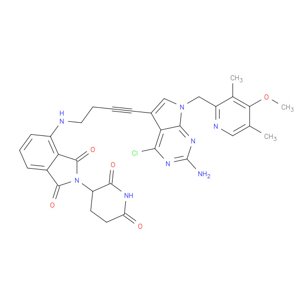 PROTAC HSP90 degrader BP3 化学構造式