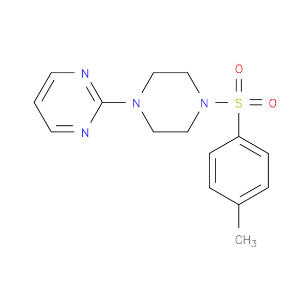 2-(4-TOSYLPIPERAZIN-1-YL)PYRIMIDINE 化学構造式