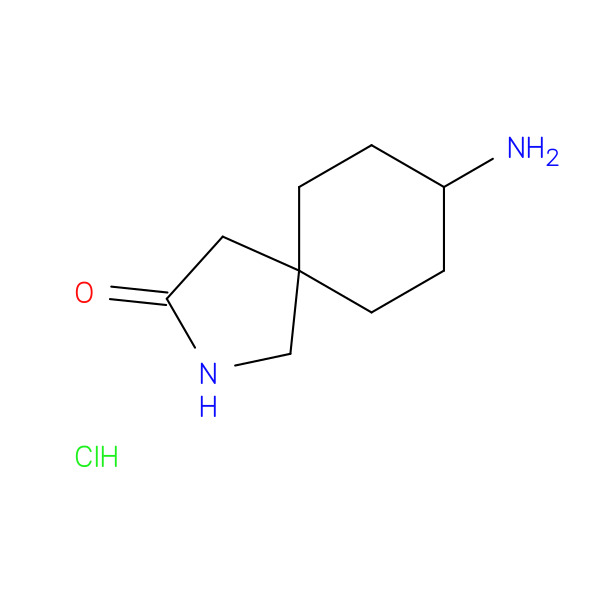 8-amino-2-azaspiro[4.5]decan-3-one;hydrochloride 化学構造式