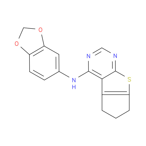 N-(2,4-Difluorophenyl)-2-(2-(thiazol-5-yl)-1H-benzo[d]imidazol-1-yl)acetamide 化学構造式