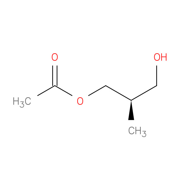 (R)-3-Hydroxy-2-methylpropyl acetate 化学構造式