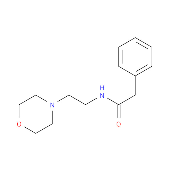 N-(2-MORPHOLINOETHYL)-2-PHENYLACETAMIDE 化学構造式