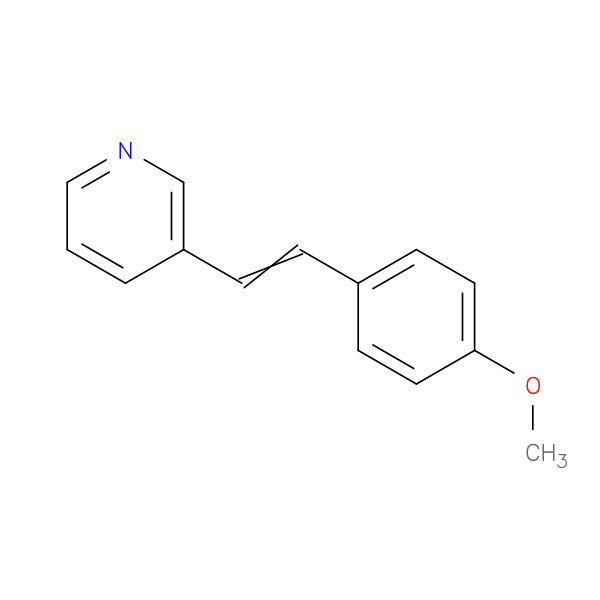(E)-2-(3-METHOXYSTYRYL)PYRIDINE 化学構造式