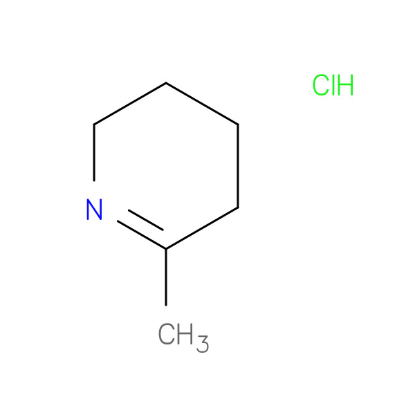 6-Methyl-2,3,4,5-tetrahydropyridine hydrochloride 化学構造式