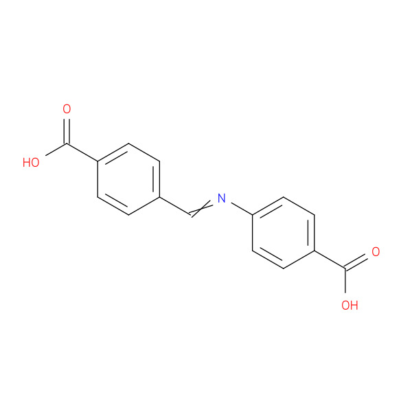 4-((4-Carboxybenzylidene)amino)benzoic acid 化学構造式