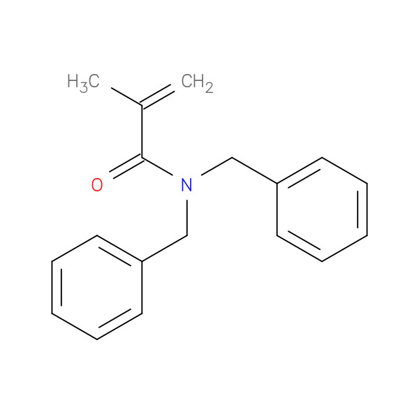 N,N-DIBENZYLMETHACRYLAMIDE 化学構造式