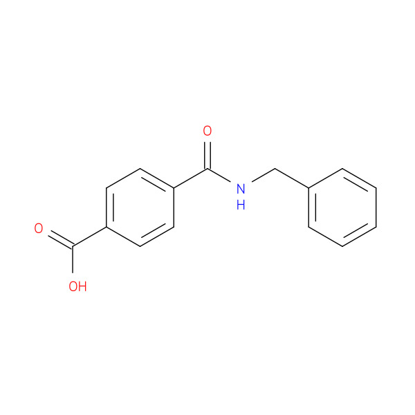 4-(Benzylcarbamoyl)benzoic acid 化学構造式