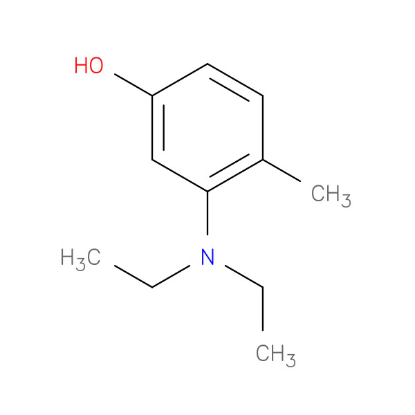 3-(Diethylamino)-4-methylphenol 化学構造式