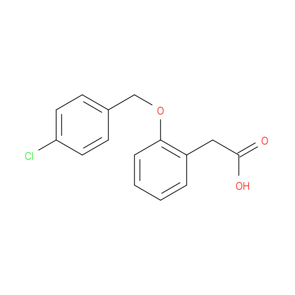 2-(2-((4-CHLOROBENZYL)OXY)PHENYL)ACETIC ACID 化学構造式
