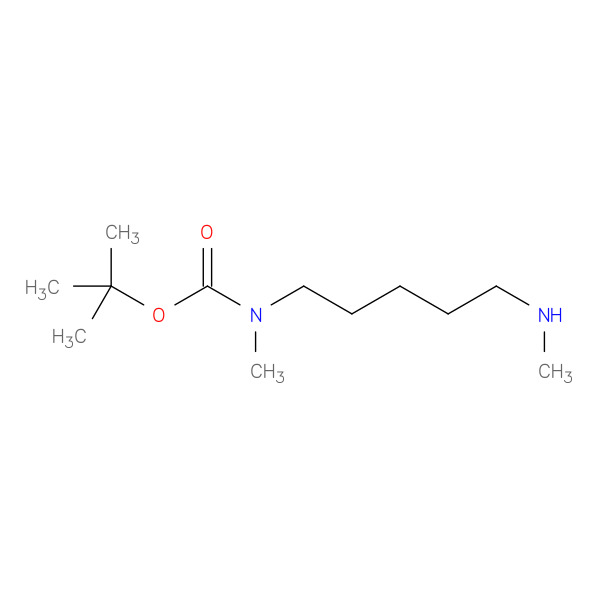 tert-Butyl methyl(5-(methylamino)pentyl)carbamate 化学構造式