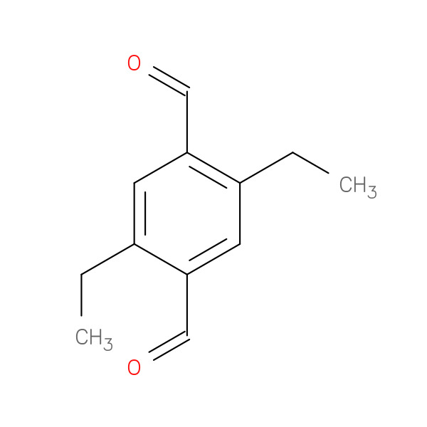 2,5-Diethylterephthalaldehyde 化学構造式