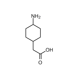 2-(4-Aminocyclohexyl)acetic acid 化学構造式