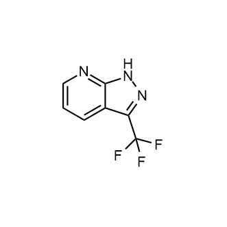 3-(Trifluoromethyl)-1H-pyrazolo[3,4-b]pyridine 化学構造式