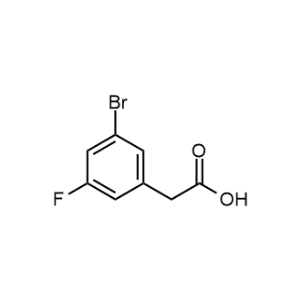 2-(3-Bromo-5-fluorophenyl)acetic acid 化学構造式